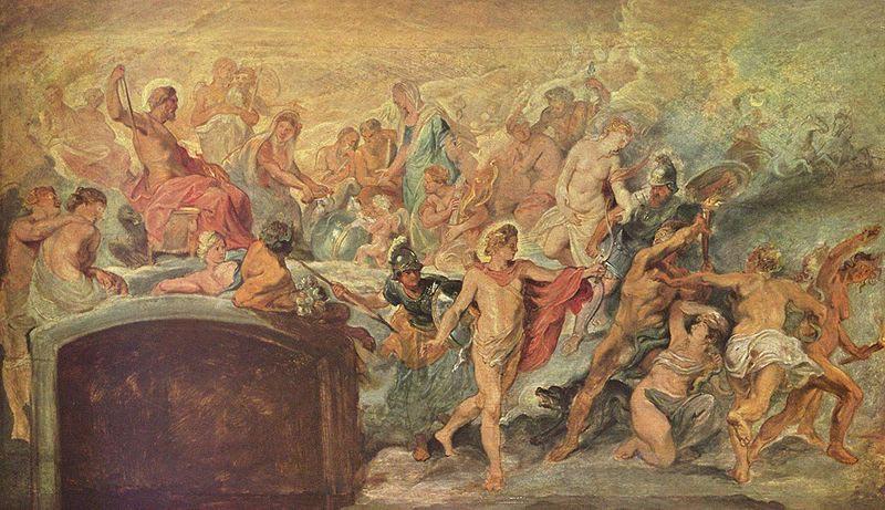Peter Paul Rubens Die Blute Frankreichs unter der Regentschaft Marias von Medici, Skizze France oil painting art